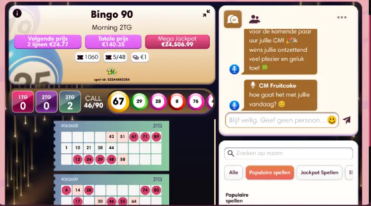 90 ball bingo