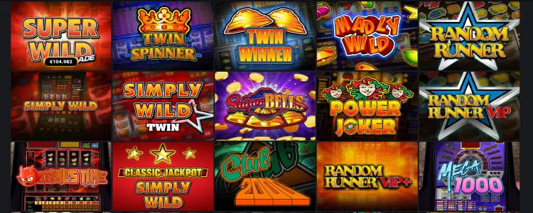 lobby in het casino met klassieke gokkastspellen